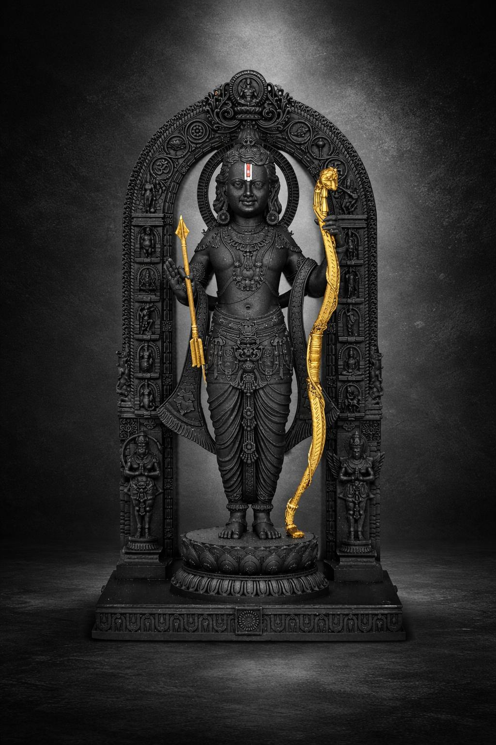 3D Ram Lalla Ayodhya Idol Statue Showpiece Murti for Home Decor