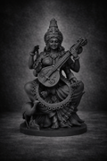 Maa Saraswatidevi Idol for Home, Car Dashboard, Office, and Gifts