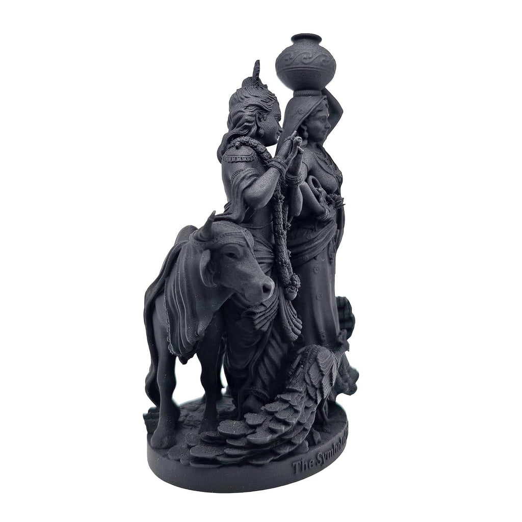 The Symbol of Divine Love Radha Krishna Murti, Black